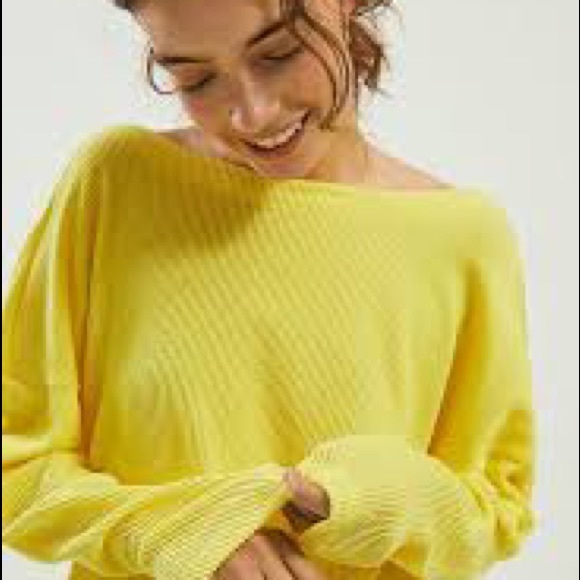 Anthropologie Yellow Pullover Top - Picture 8 of 11